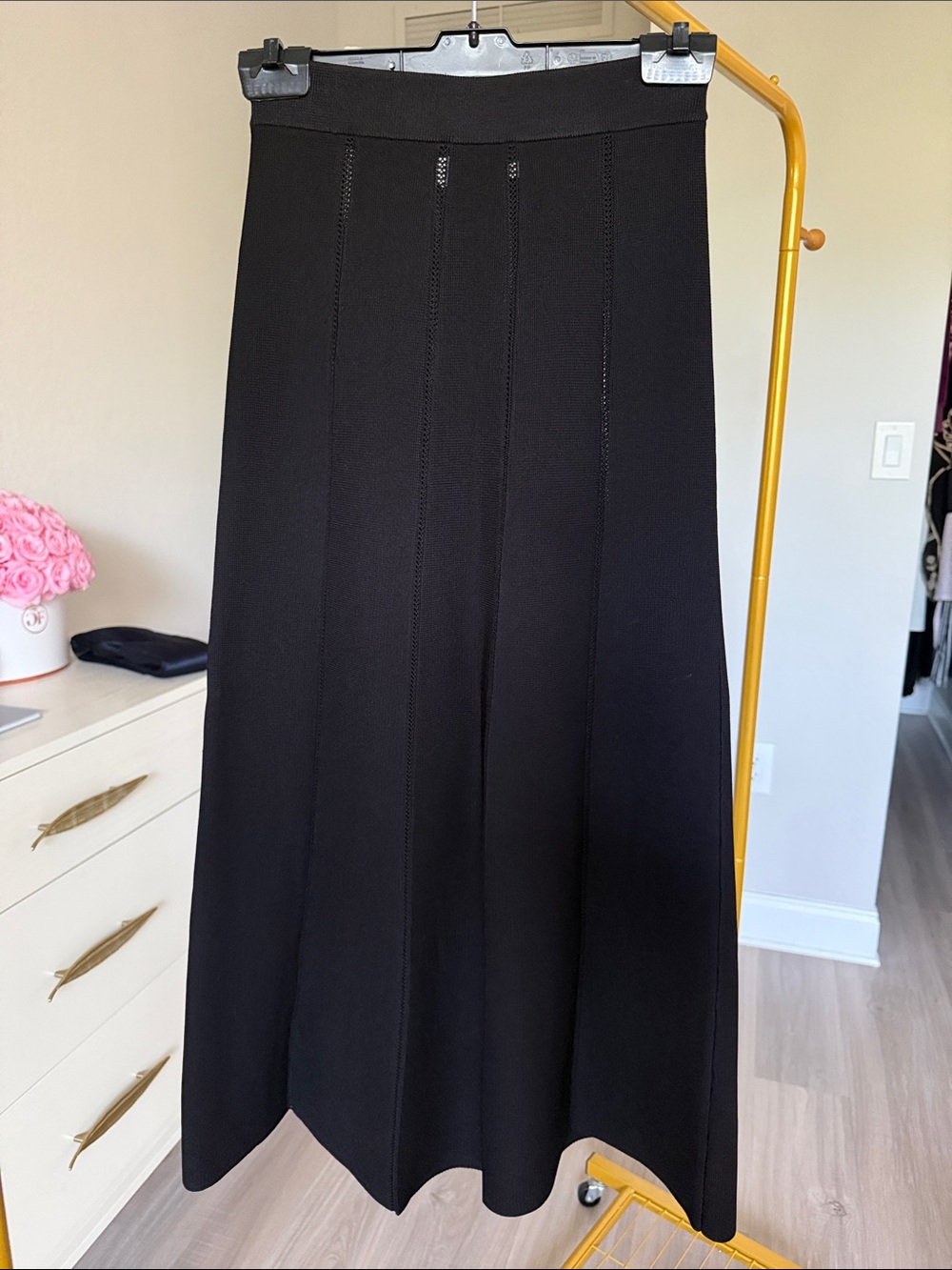 Zimmermann Black Knitted Midi Skirt - Picture 3 of 6